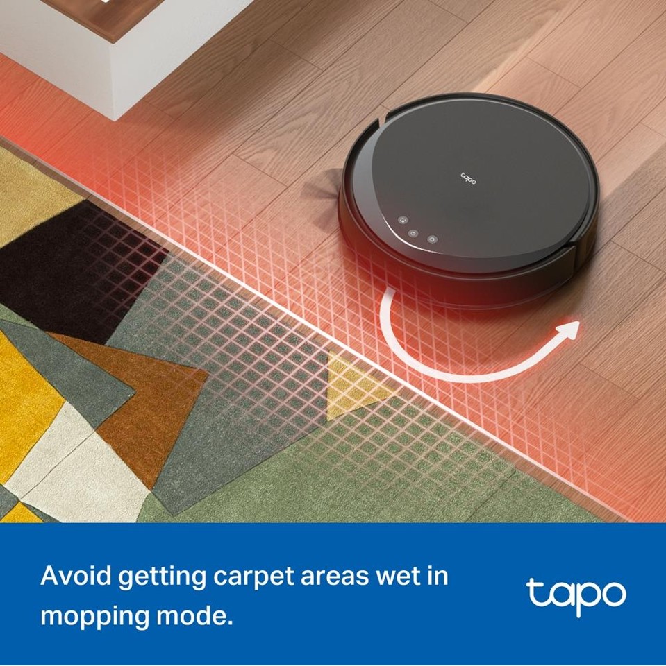TP-Link - Tapo RV20 Max Plus 5300Pa Suction MagSlim LiDAR Navigation Robot Vacuum and Mop with Auto-Empty Dock