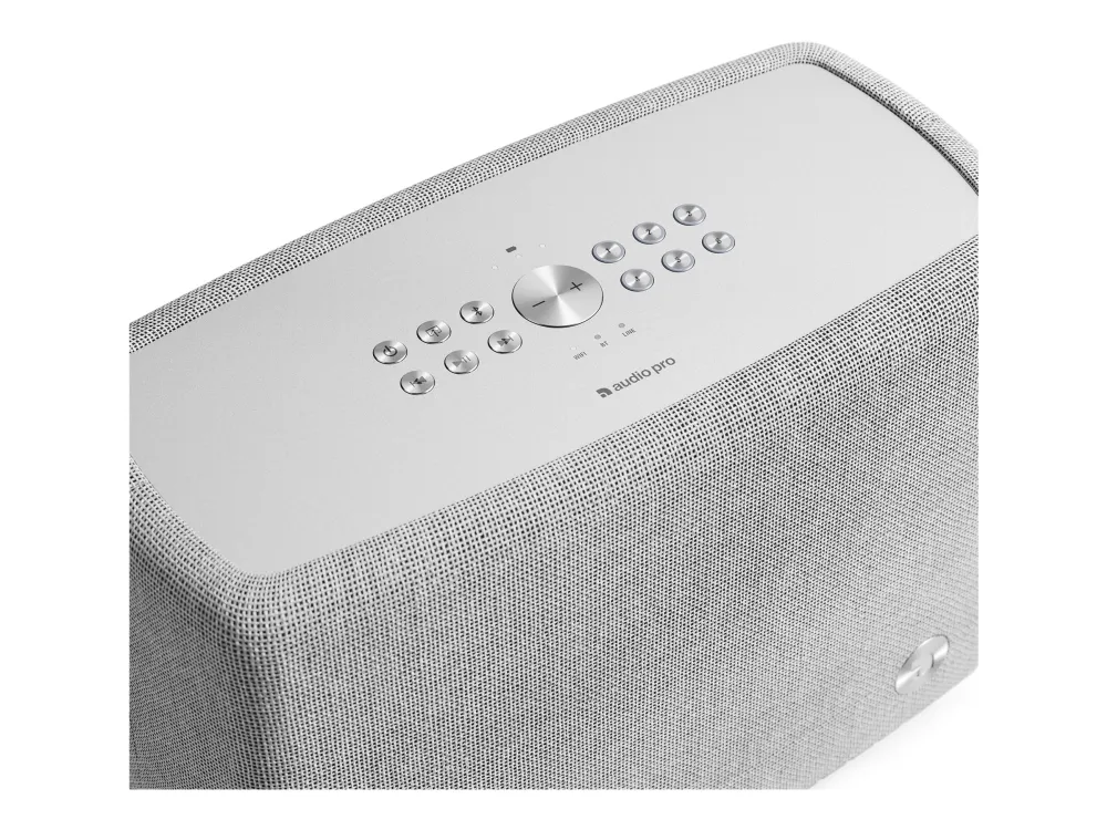 Audio Pro A15 - Højttaler - trådløs - Bluetooth, IEEE 802.11b/g/n/ac - 2-vejs - lysegrå