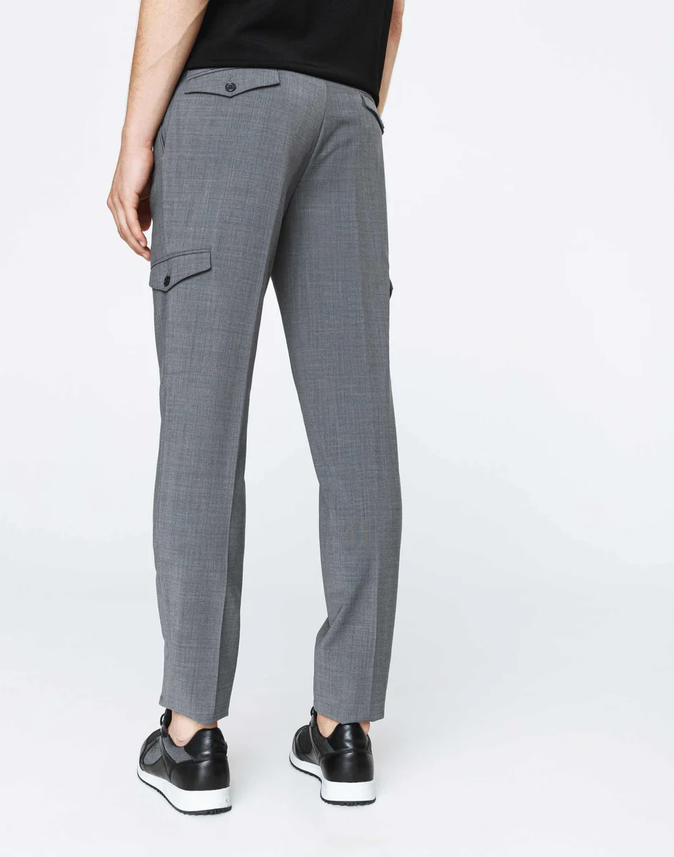 Pantalon ville cargo gris 
