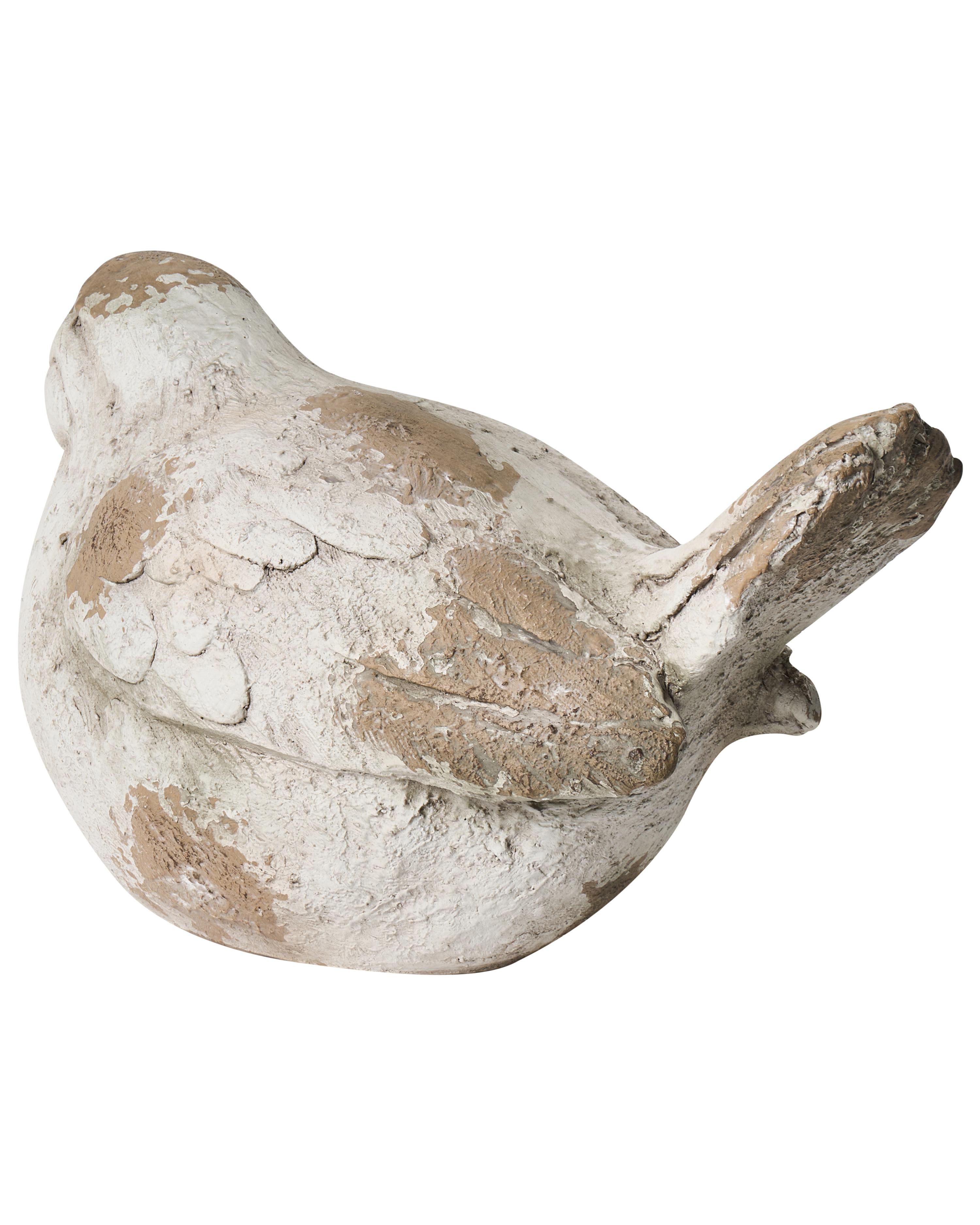 Set van 3 tuinbeelden ANGHIARI Vogel Beige