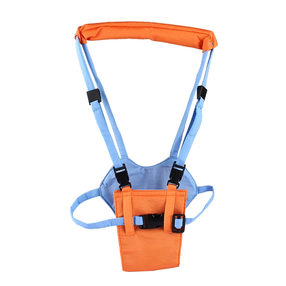 Lauflernhilfe für Babys (6-14 Monate) Gehhilfe Gurt Weste - Orange / Blau