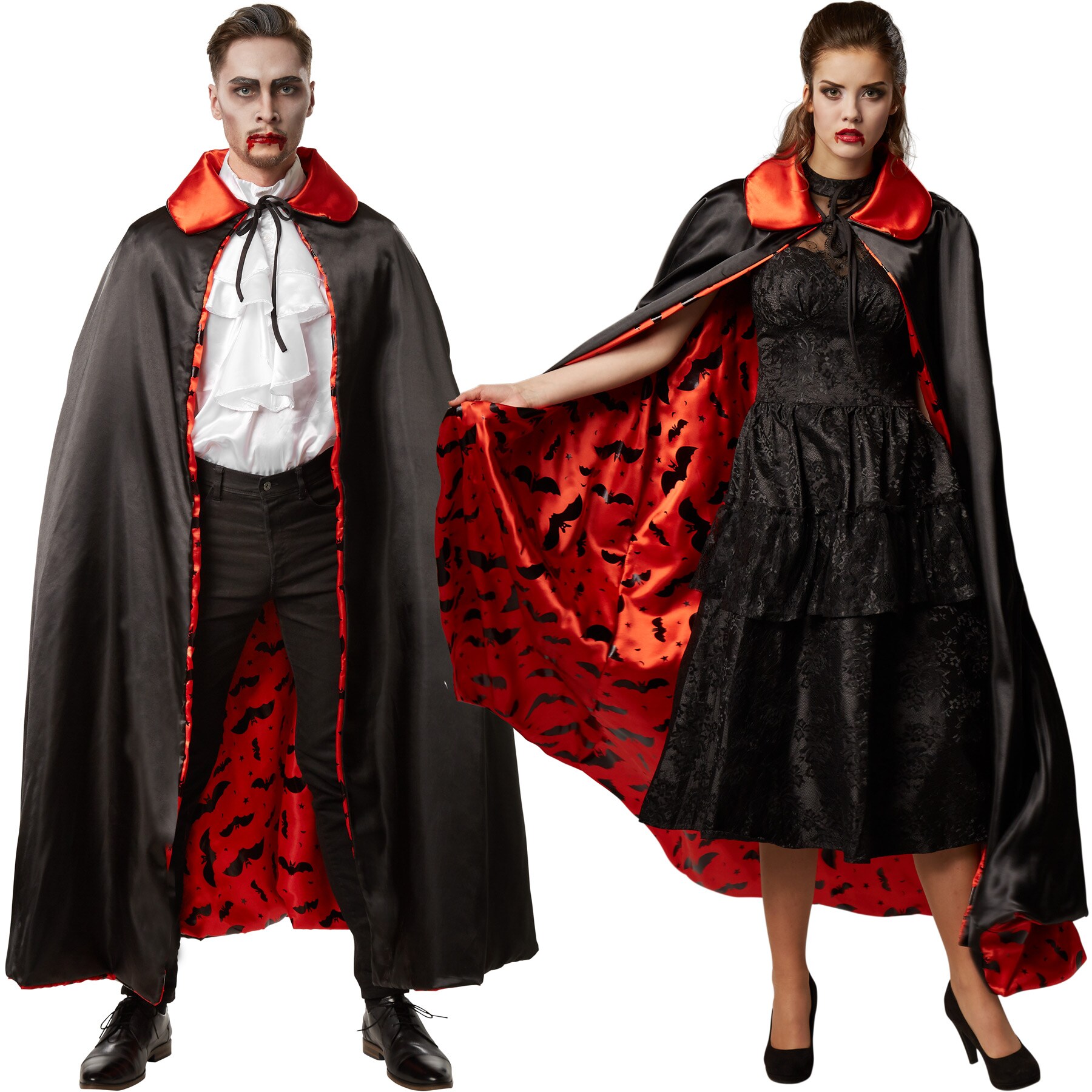 tectake® Vampirumhang mit Fledermausmotiv