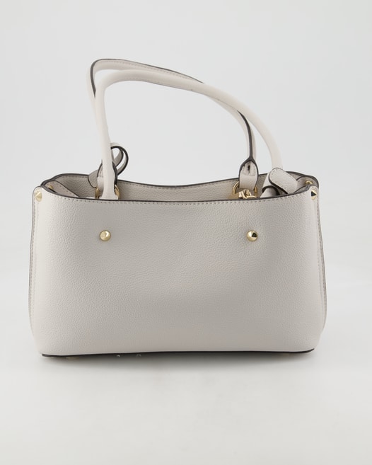 Guess Meridian Shoulder Satchel Handtasche in Weiß