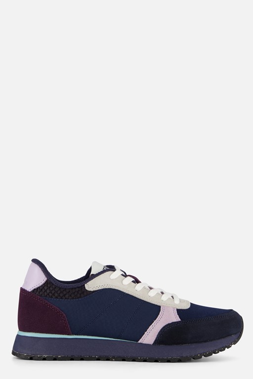 Woden Ronja Sneakers blauw Leer