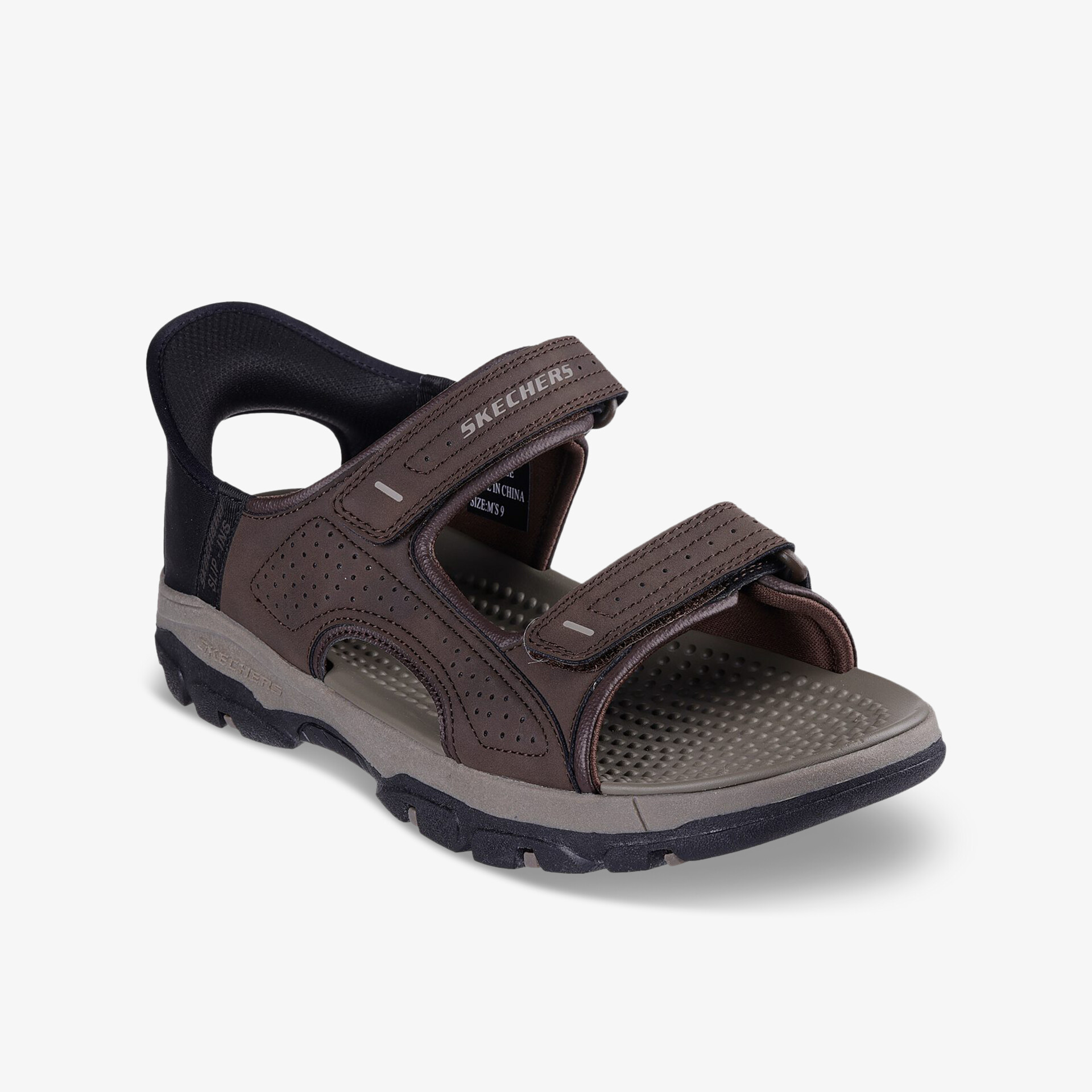 SKECHERS TRESMEN Herren Sandalen braun