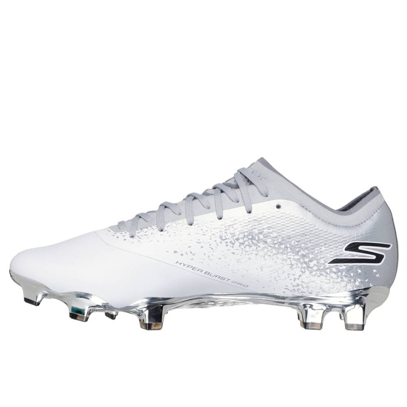 Skechers Razor 1.5 Elite Gras Voetbalschoenen (FG) Wit Zilver Zwart