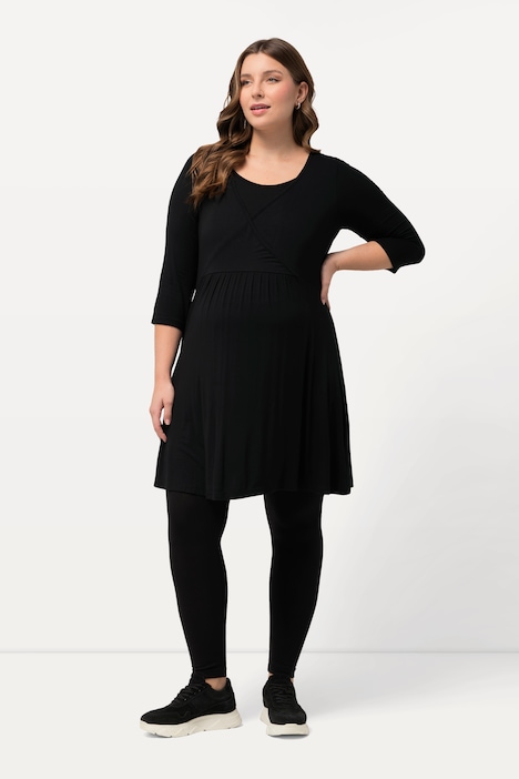 Bellieva Longshirt, Rundhals, 3/4 Arm, V-Ausschnitt