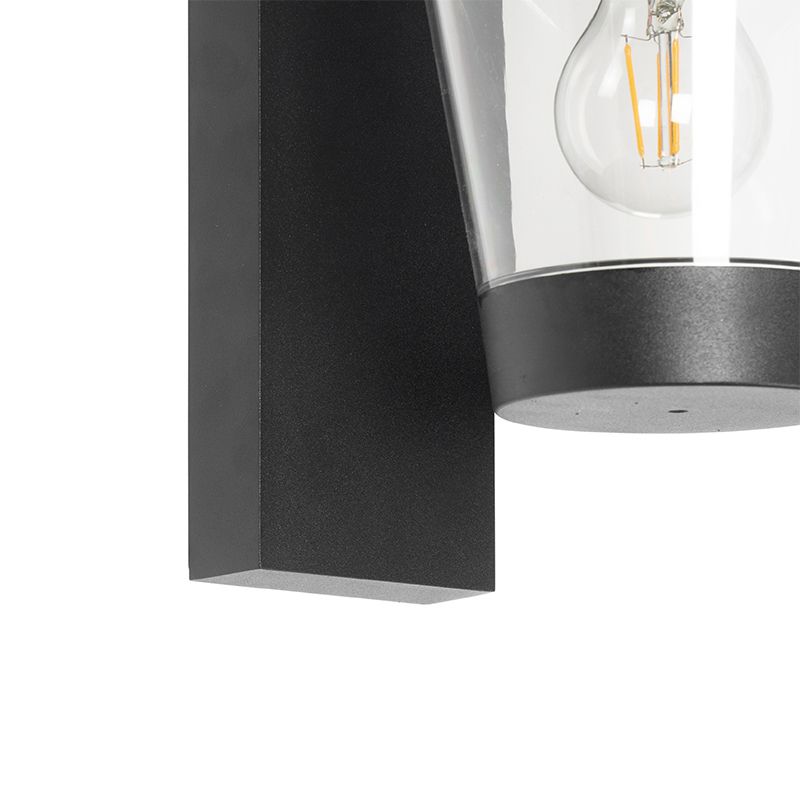 Moderne buiten wandlamp zwart IP44 - Joren