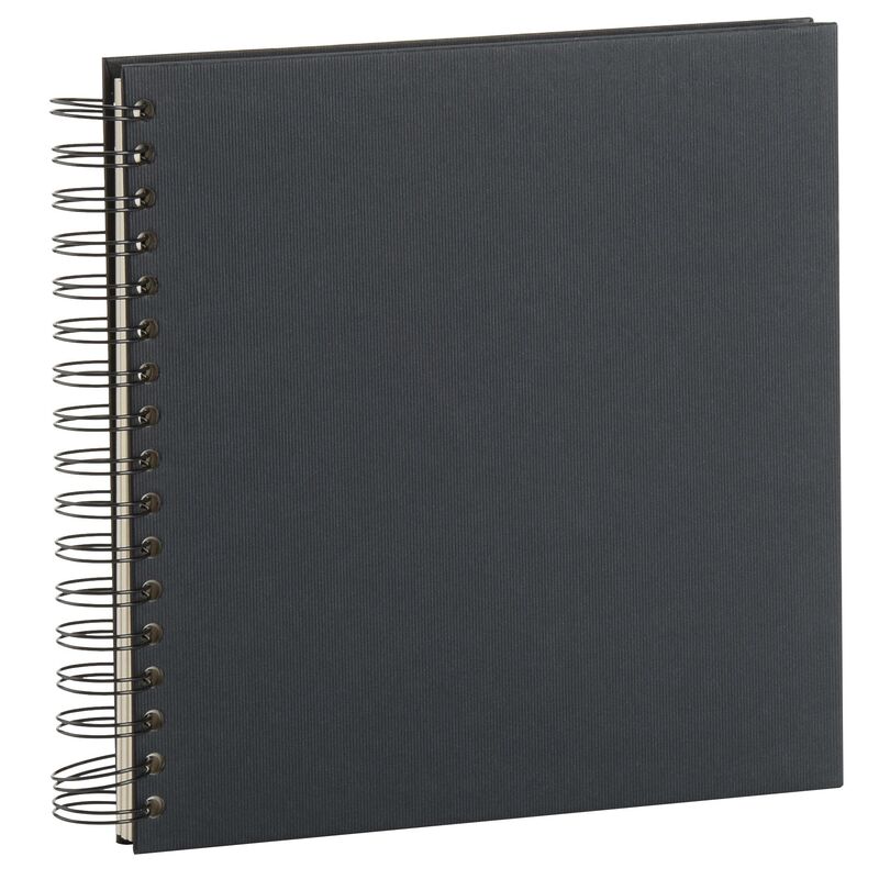 Rössler Fotoalbum, 230 x 230 mm, blanco, schwarz
