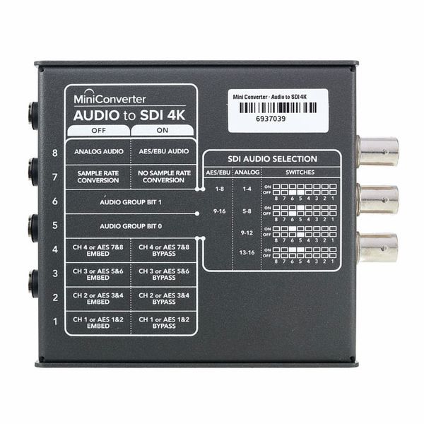 Blackmagic Design Mini Converter Audio-SDI 4K