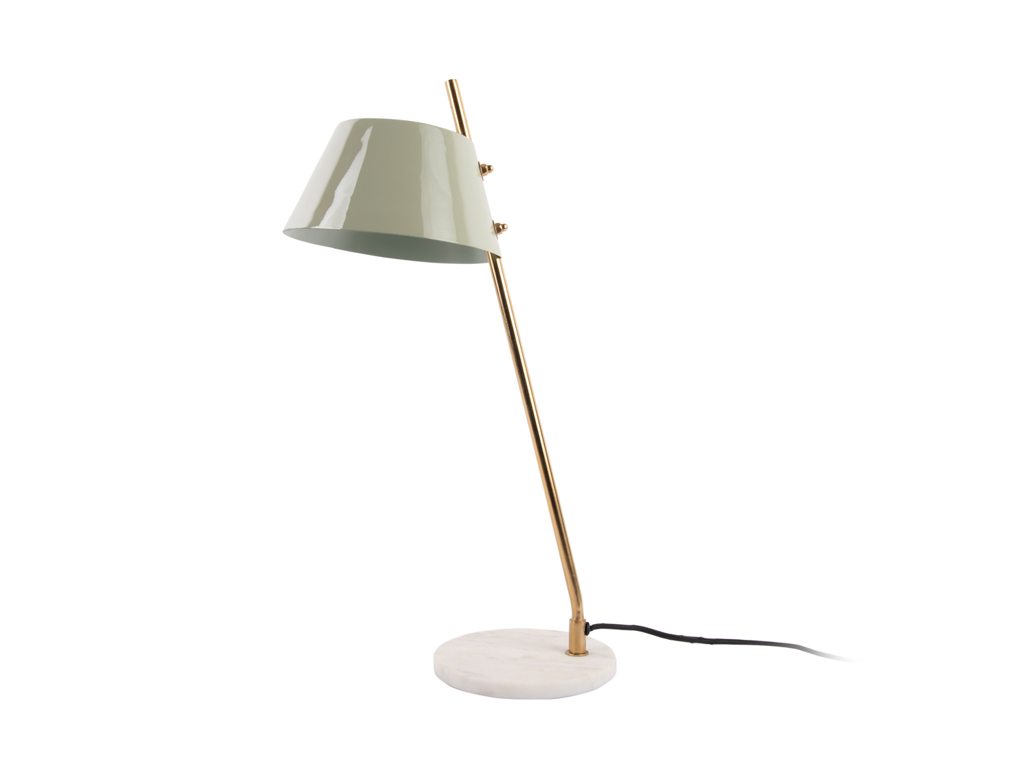 Table lamp Savvy enamel grayed jade