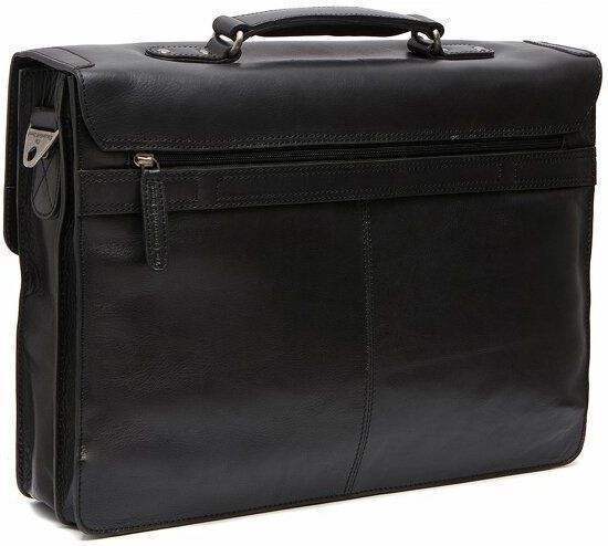 The Chesterfield Brand - Oxford - Leren Laptoptas - Zwart - Soft Class Leer