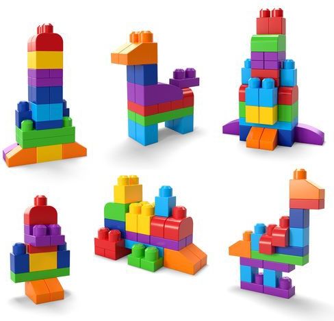 MEGA Bloks Grote bouwtas - 60 blokken - Classic bouwstenen