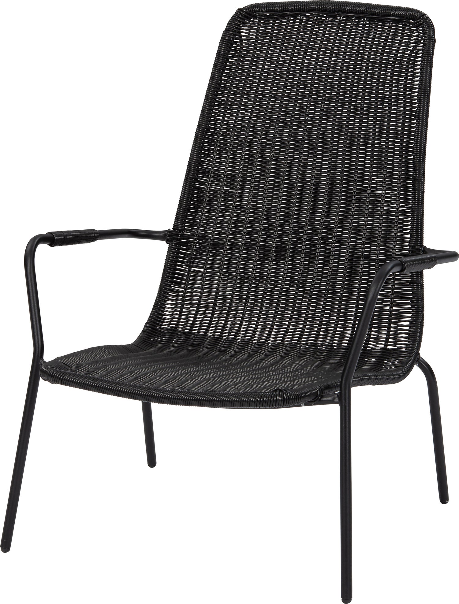 Intratuin loungestoel Brit zwart