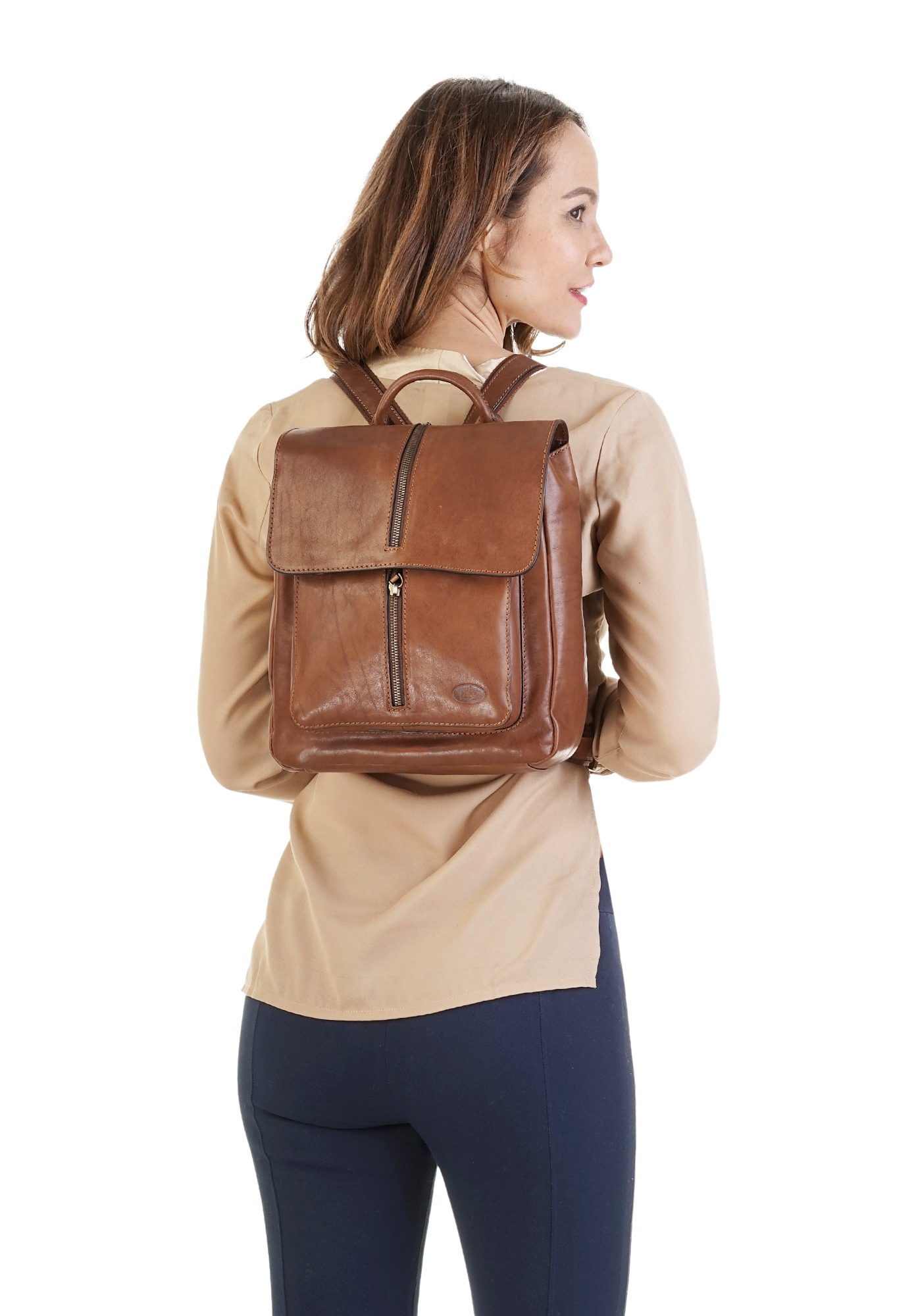 Piké Cityrucksack echt Leder