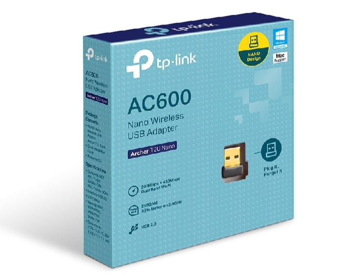 ADAPTADOR USB WI-FI TP-LINK AC 600MHZ ARCHER-T2U-NANO