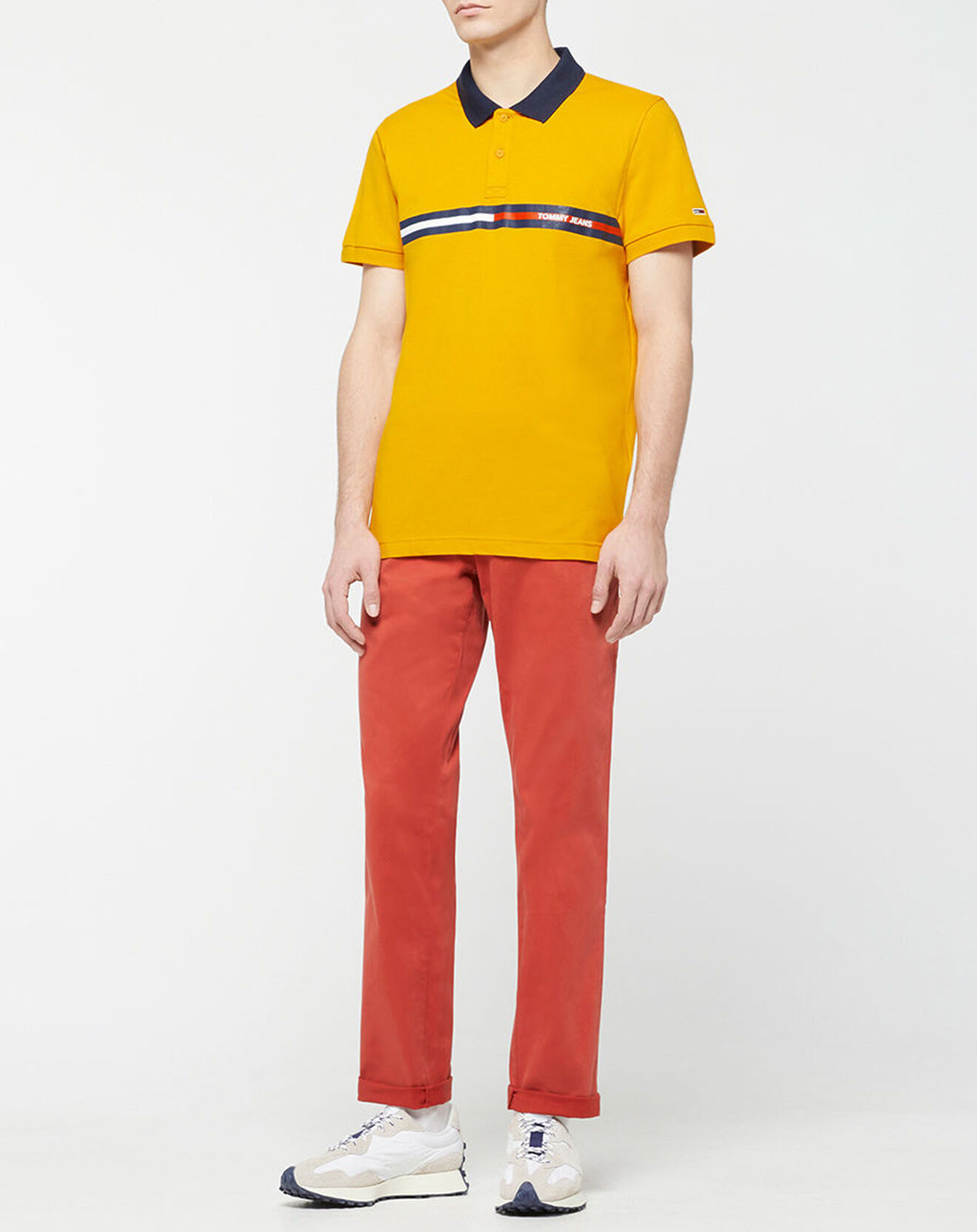 Tommy Jeans Polo Reg Chest Flag jaune