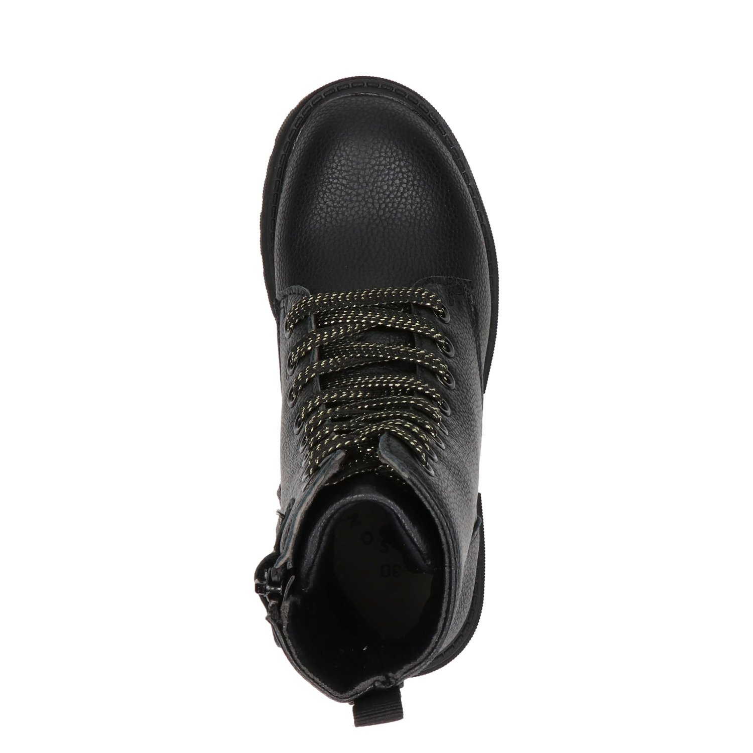 Kids meisjes veterboot Nelson Kids Zwart