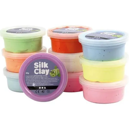 Creative Company Silk Clay Basicset II, 10 Dosen je 40 g
