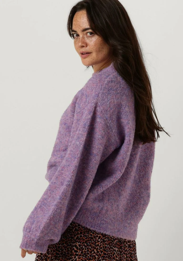 NOTRE-V lila notre-v trui nv-clarice boucle knit blouse