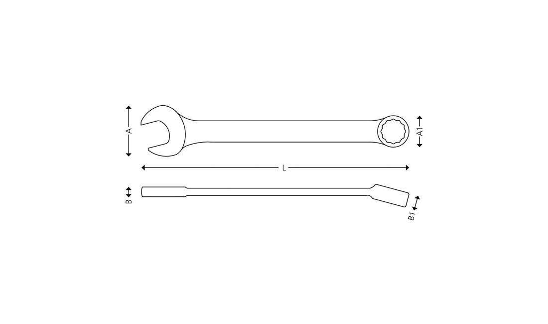 Ringgaffelnøgle 21 mm Polar Tools