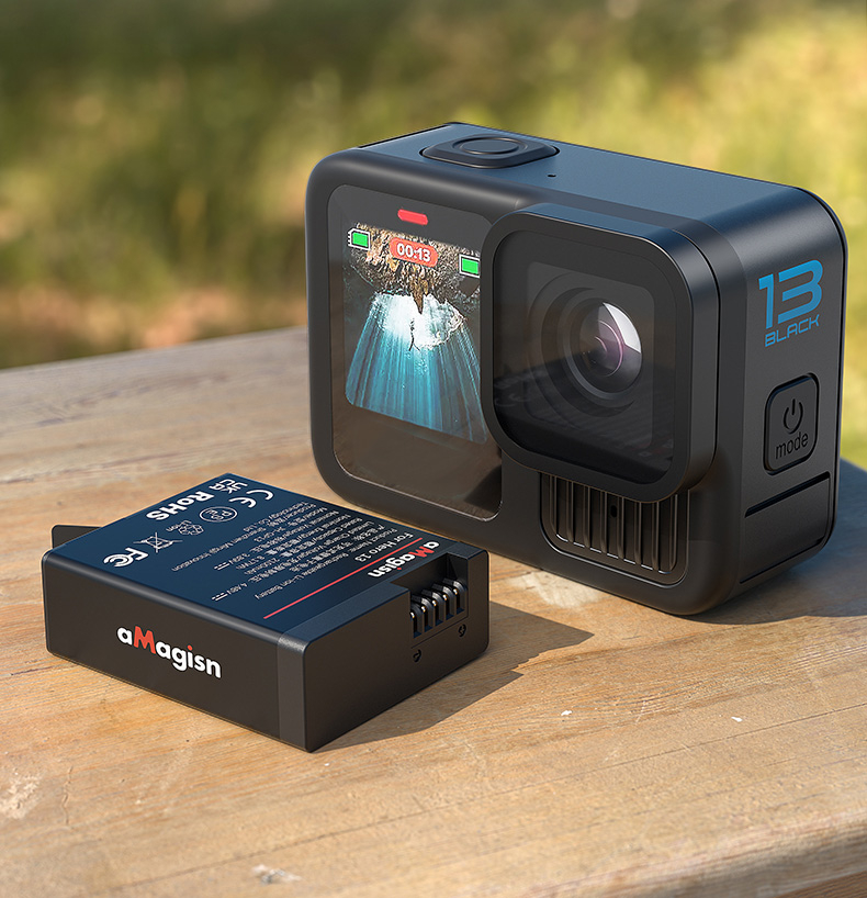 AMAGISN - Enduro Battery GoPro Hero 13 Ersatz Akku Batterie 2100mAh