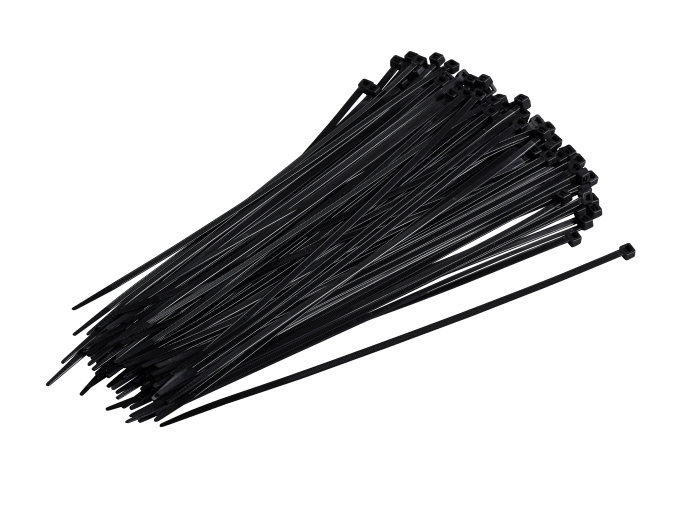 Kabelstrips 300 mm sort 100 stk.