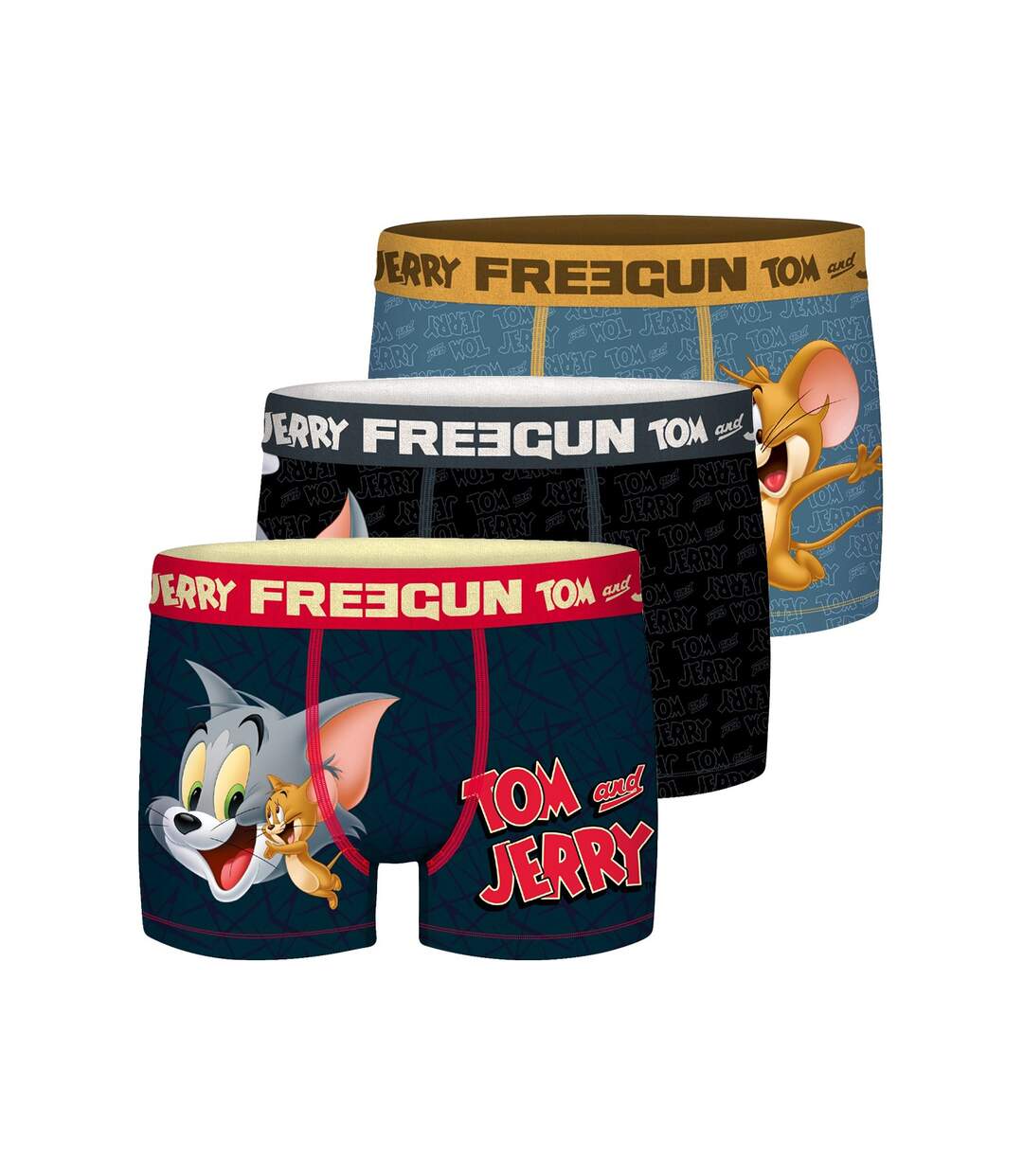 Boxer Homme Maille Aérée, Calecon Homme, TOM AND JERRY, Durable et Résistant (Lot de 3)
