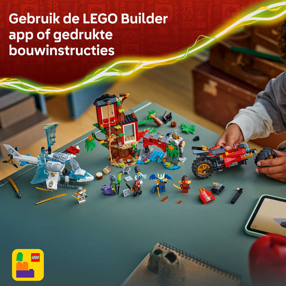 LEGO NINJAGO ninjavoertuigen bij de boomhut 71857