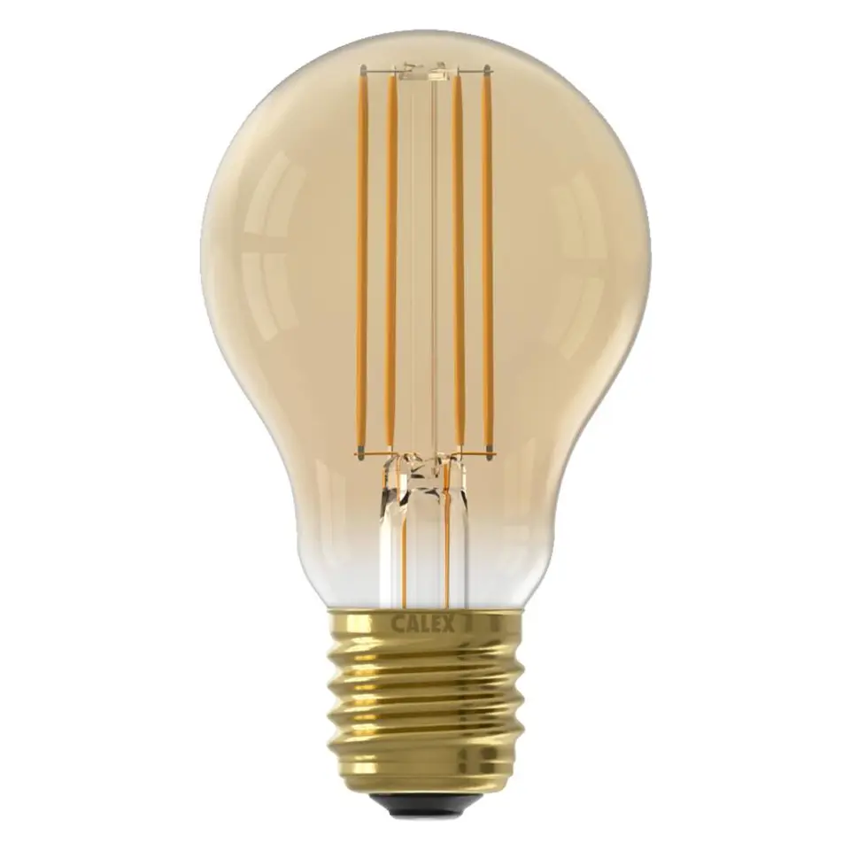Calex, LED standaardlamp - goudkleur - E27 - 7.5W