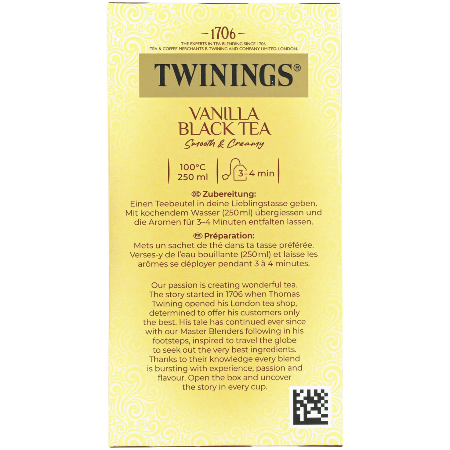 Twinings Vanilla Black 20 Portionen