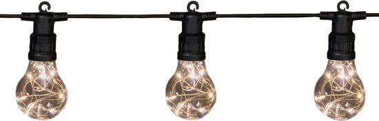 Verlichtingssnoer 10m met 10 LED lampjes warm wit
