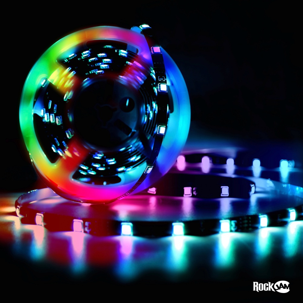 RockJam 5m Smart LED-Streifenleuchte mit Fernbedienung