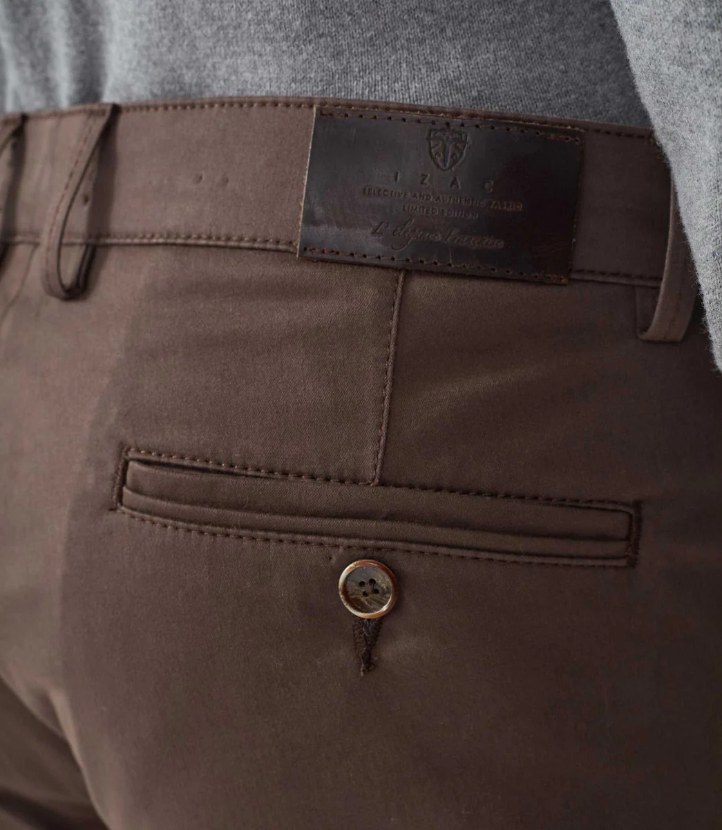 Pantalon chino marron clair 