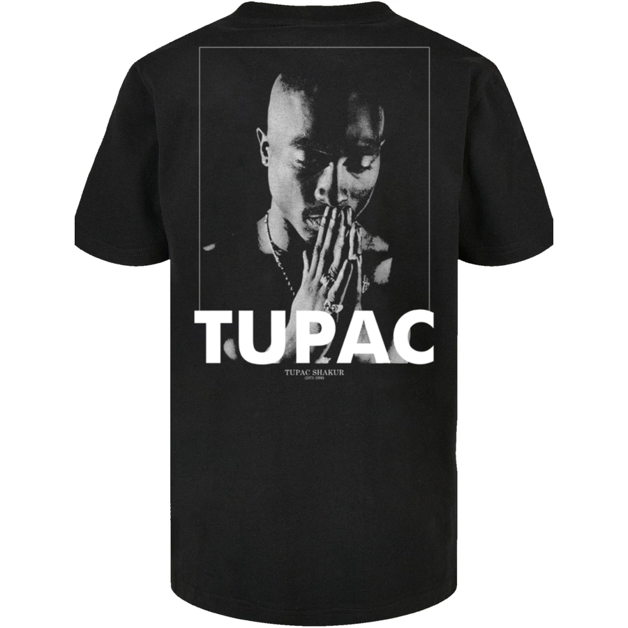 F4NT4STIC Basic Kids Tee Tupac Shakur Praying schwarz