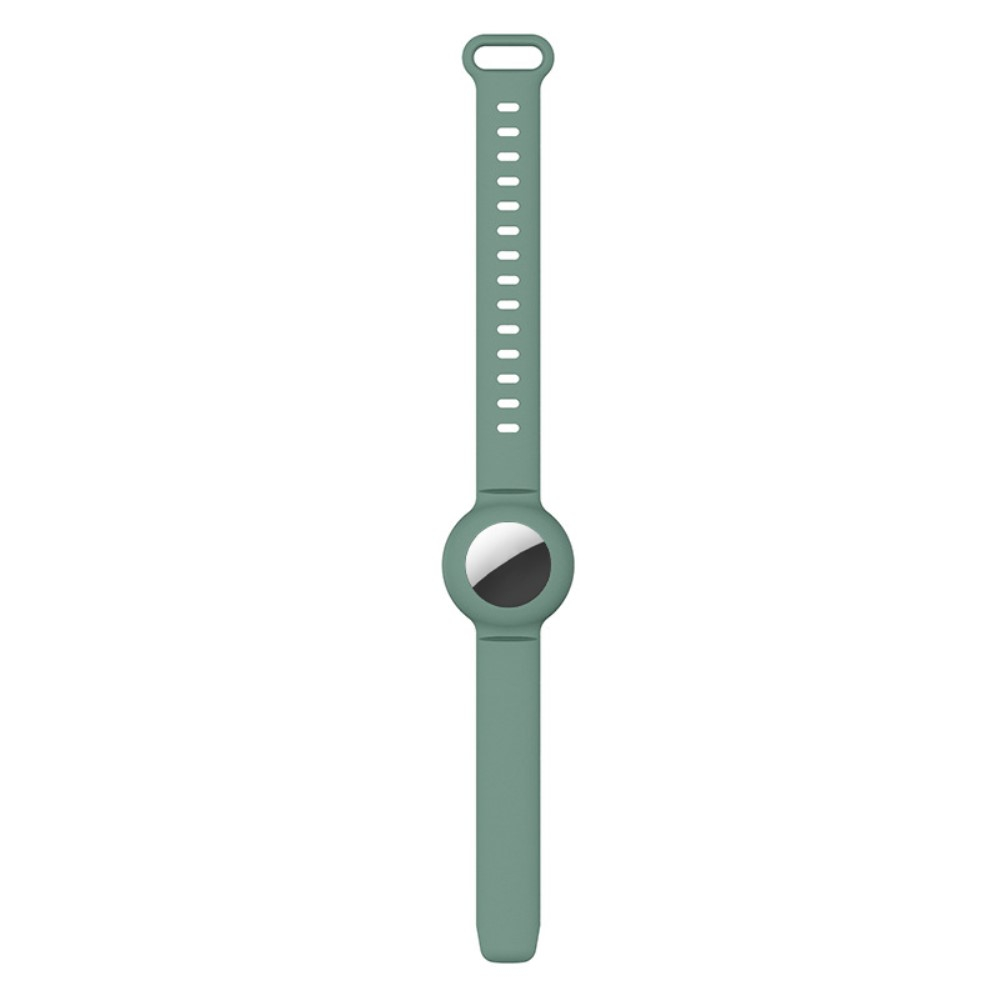 Apple AirTag Silikon Sport Armband (Gelenkumfang 140-220mm) - Grün
