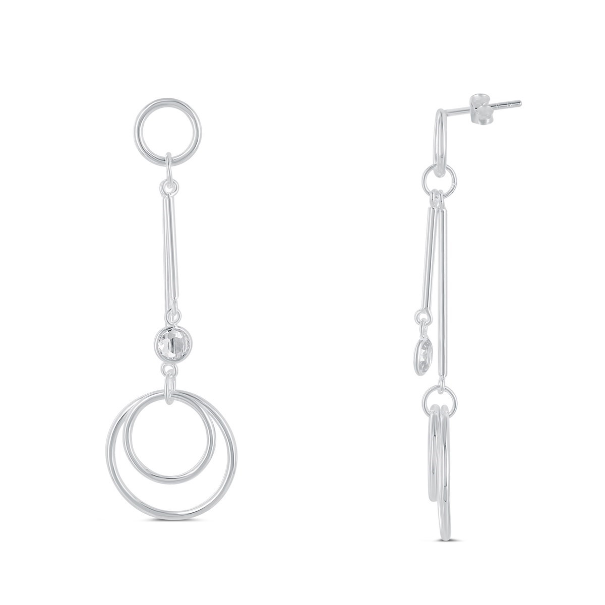 Boucles d'oreilles pendantes Argent 925 PATTY