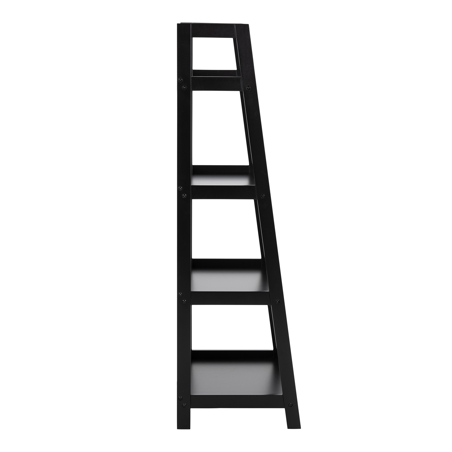 Regal WALLY - schwarz - 4 Ablageflächen - 63 cm breit