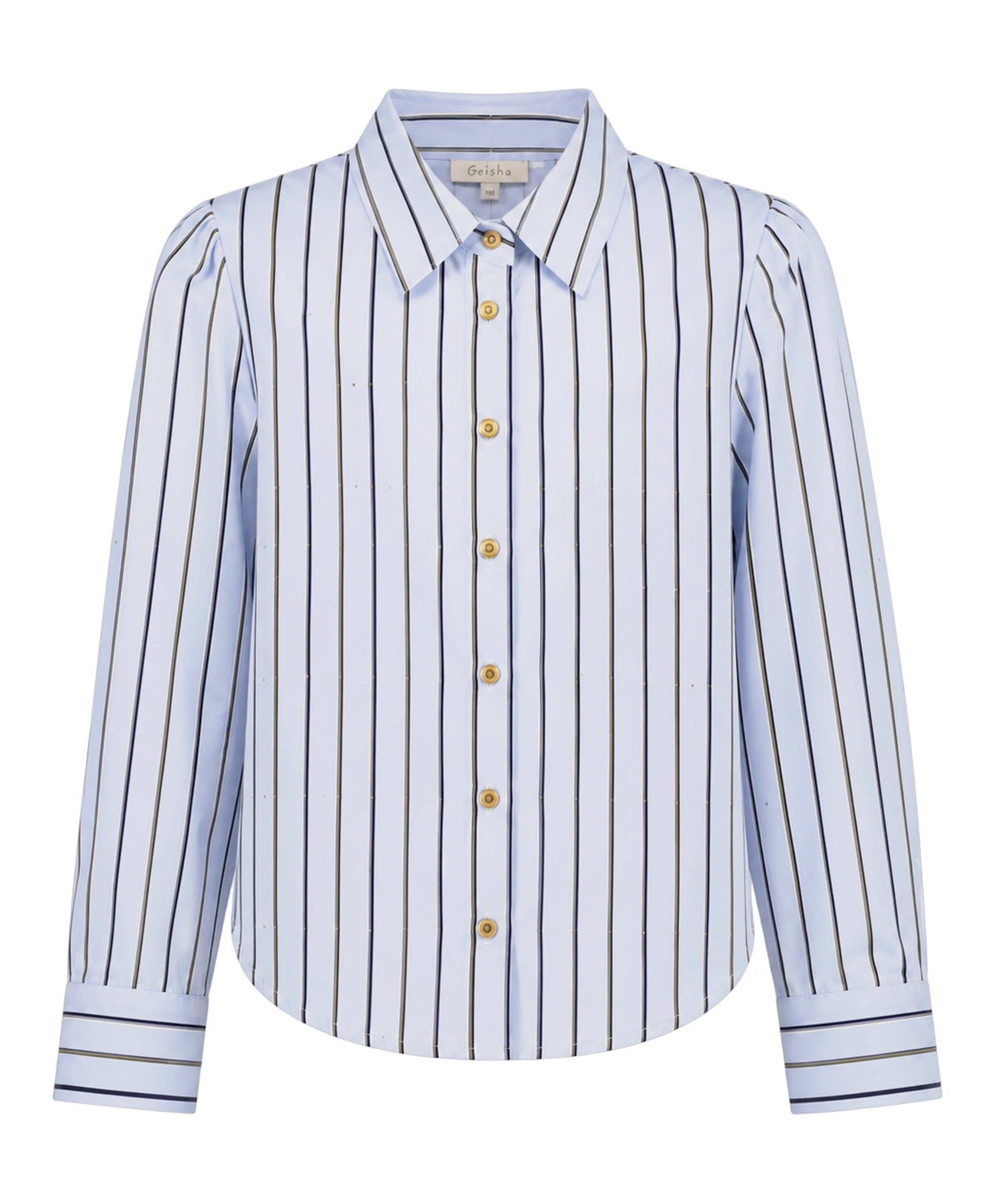 Geisha Meisjes blouse lange mouw blauw