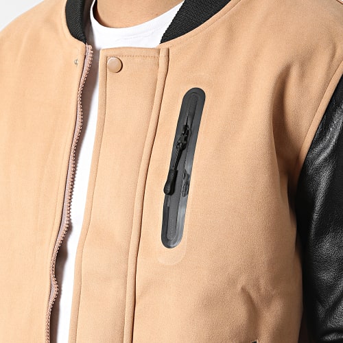 Veste Zippée 3119 Camel Noir