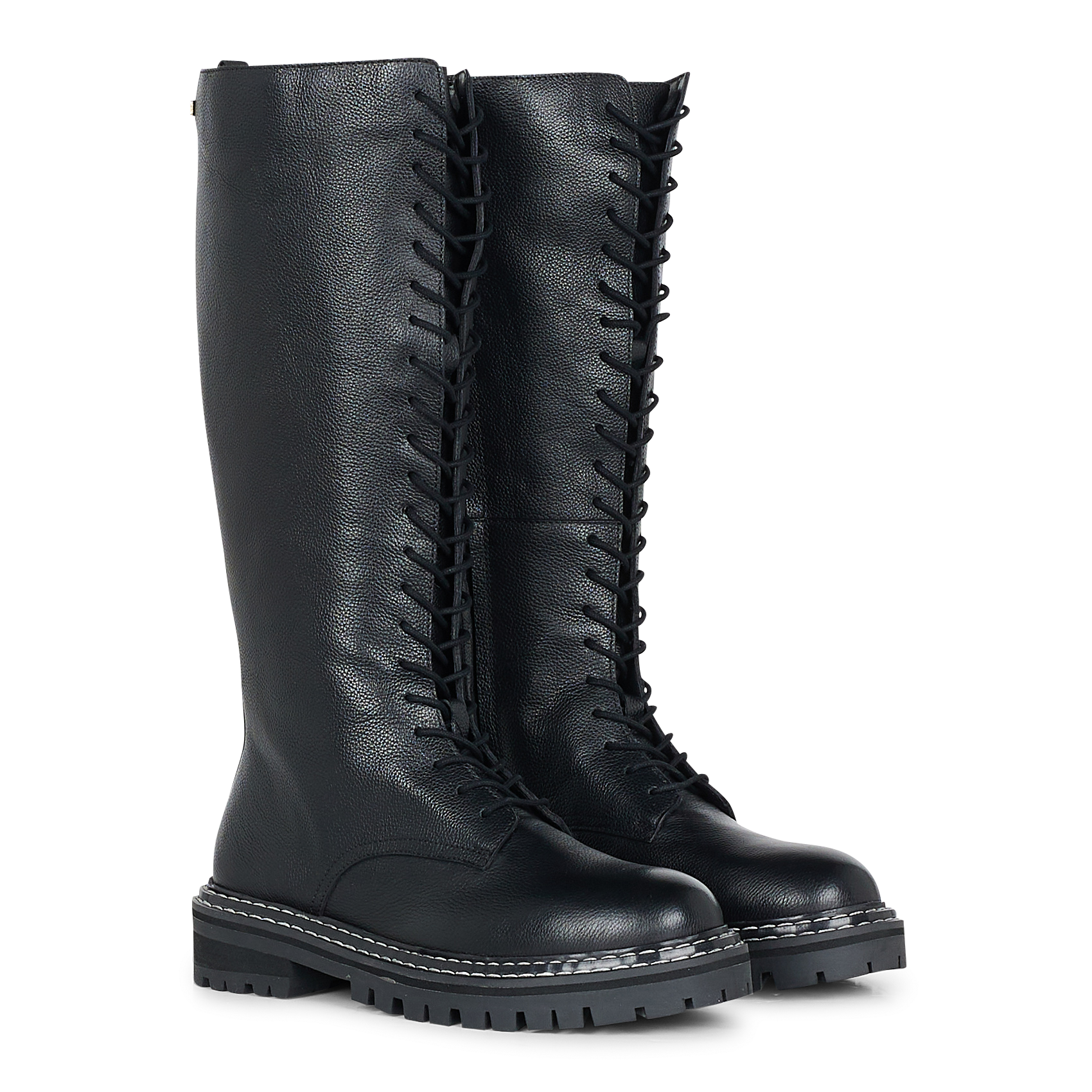 RISE - Bottes à lacets en cuir| Noir