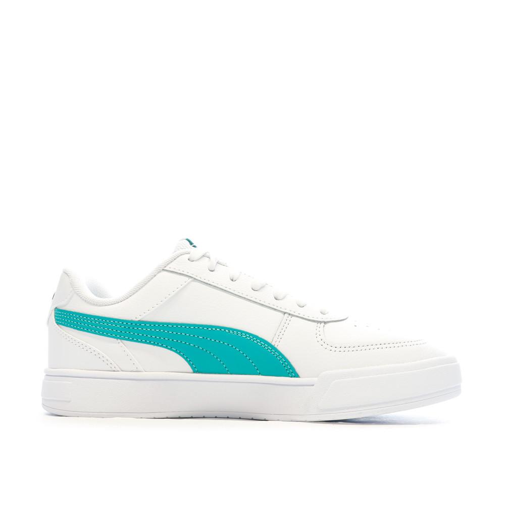Puma Baskets Blanc/Turquoise Homme Puma Mapf1 Caven Mercedes