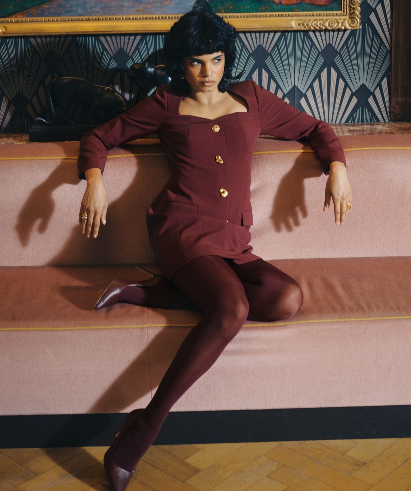 JV-VALENTINA pumps - burgundy