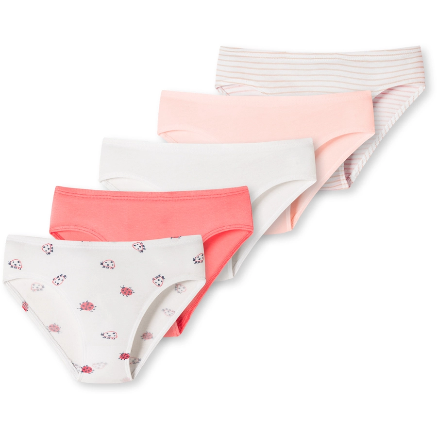 Schiesser Slip 955 Organic Cotton rosa, weiß