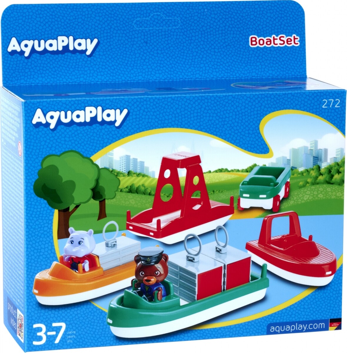 Aquaplay - Både Sæt Med Figurer - 7 Dele