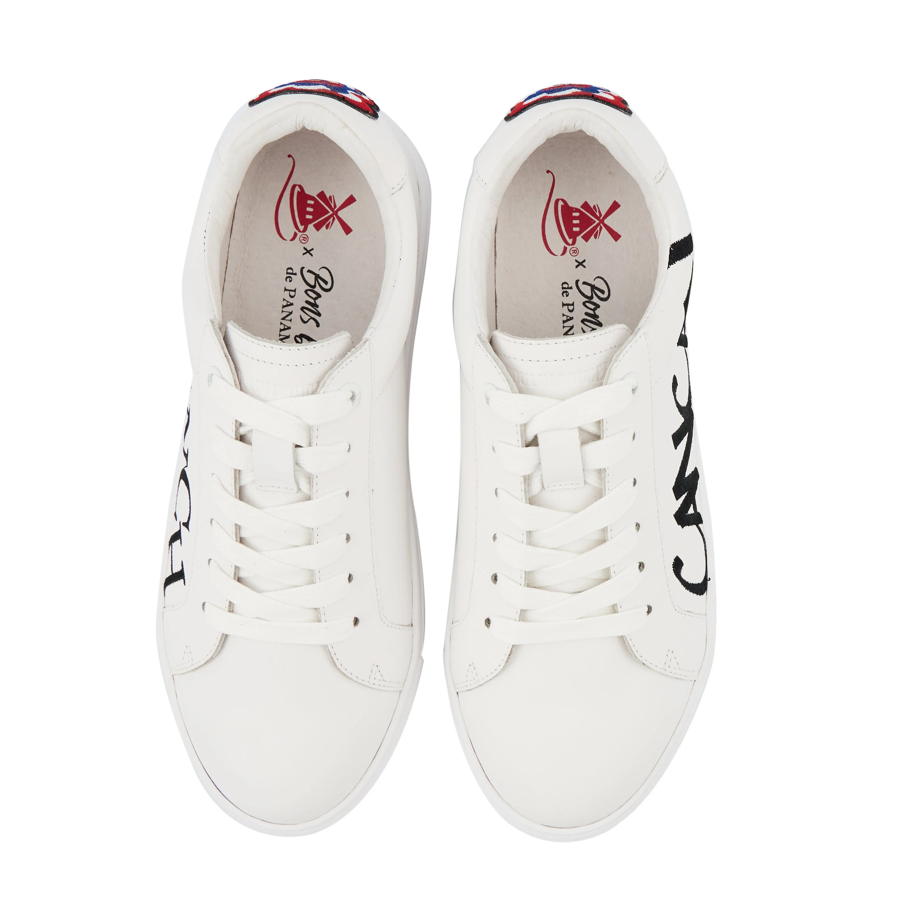 SIMONE MOULIN FRENCH CANCAN - Sneakers en cuir | Blanc