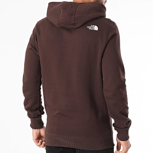 Sweat Capuche Simple Dome Marron