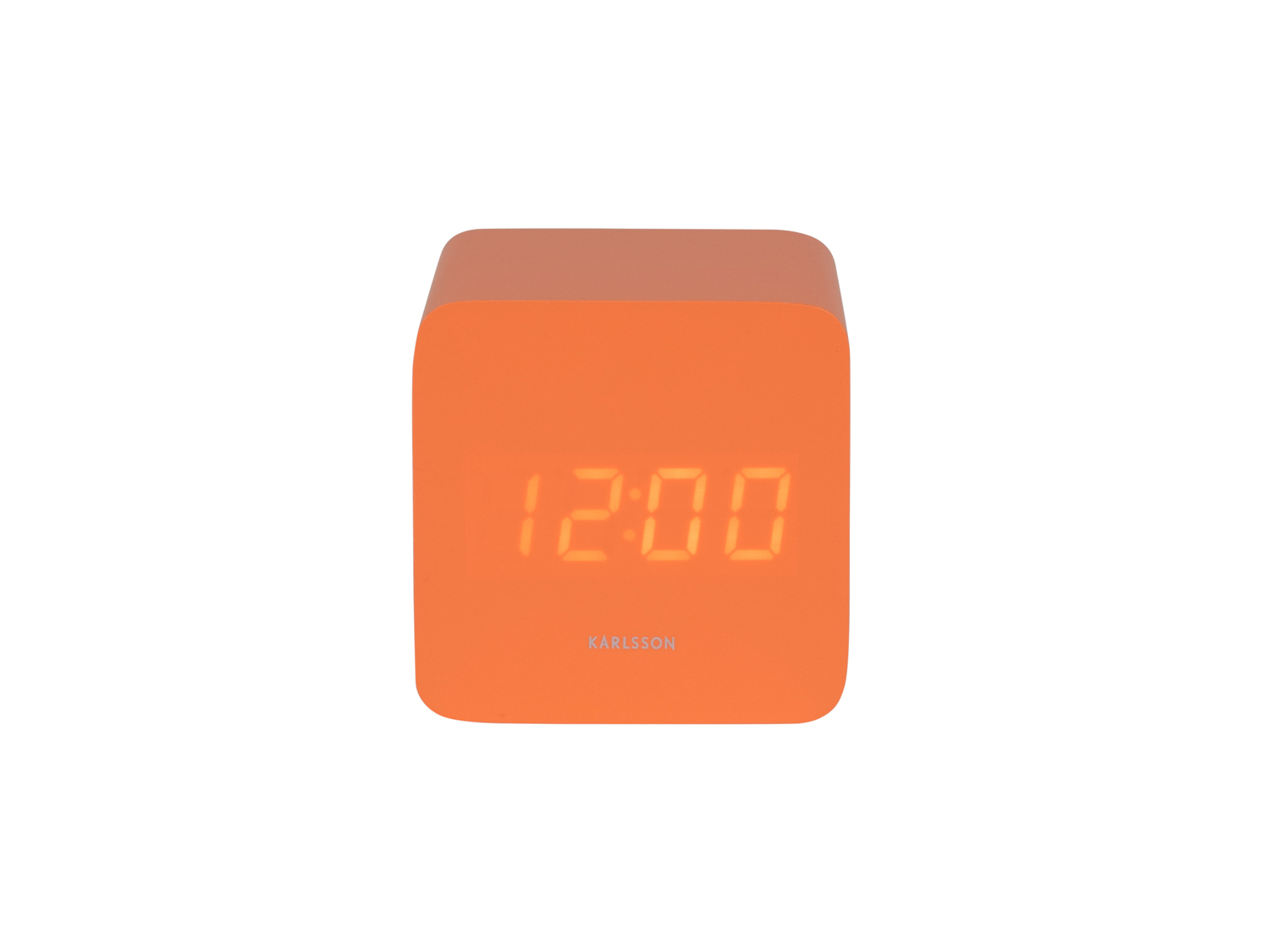 Alarm clock Spry square LED bright orange