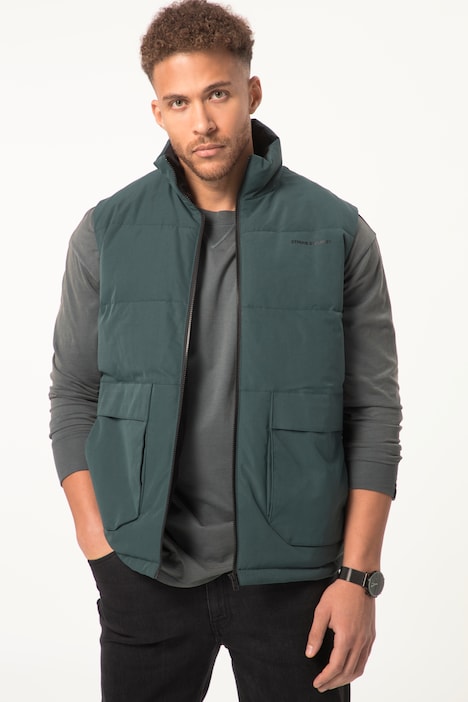 STHUGE Steppweste, Outdoor, Stehkragen, Zipper, bis 8 XL