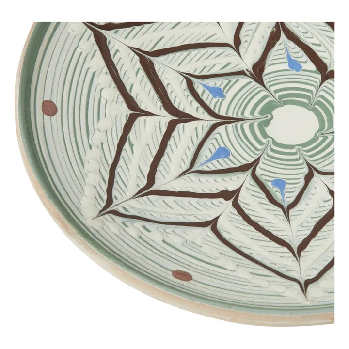 Les Petits Bohèmes Assiette en céramique fleurs | Terracotta